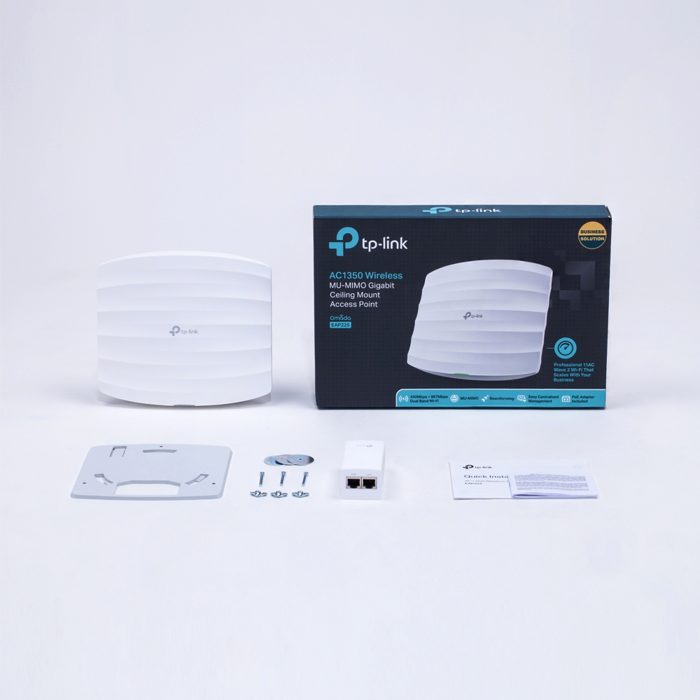 TP-Link Omada EAP225 WLAN Access Point 1350 Mbit/s Weiß Power over Ethernet (PoE)