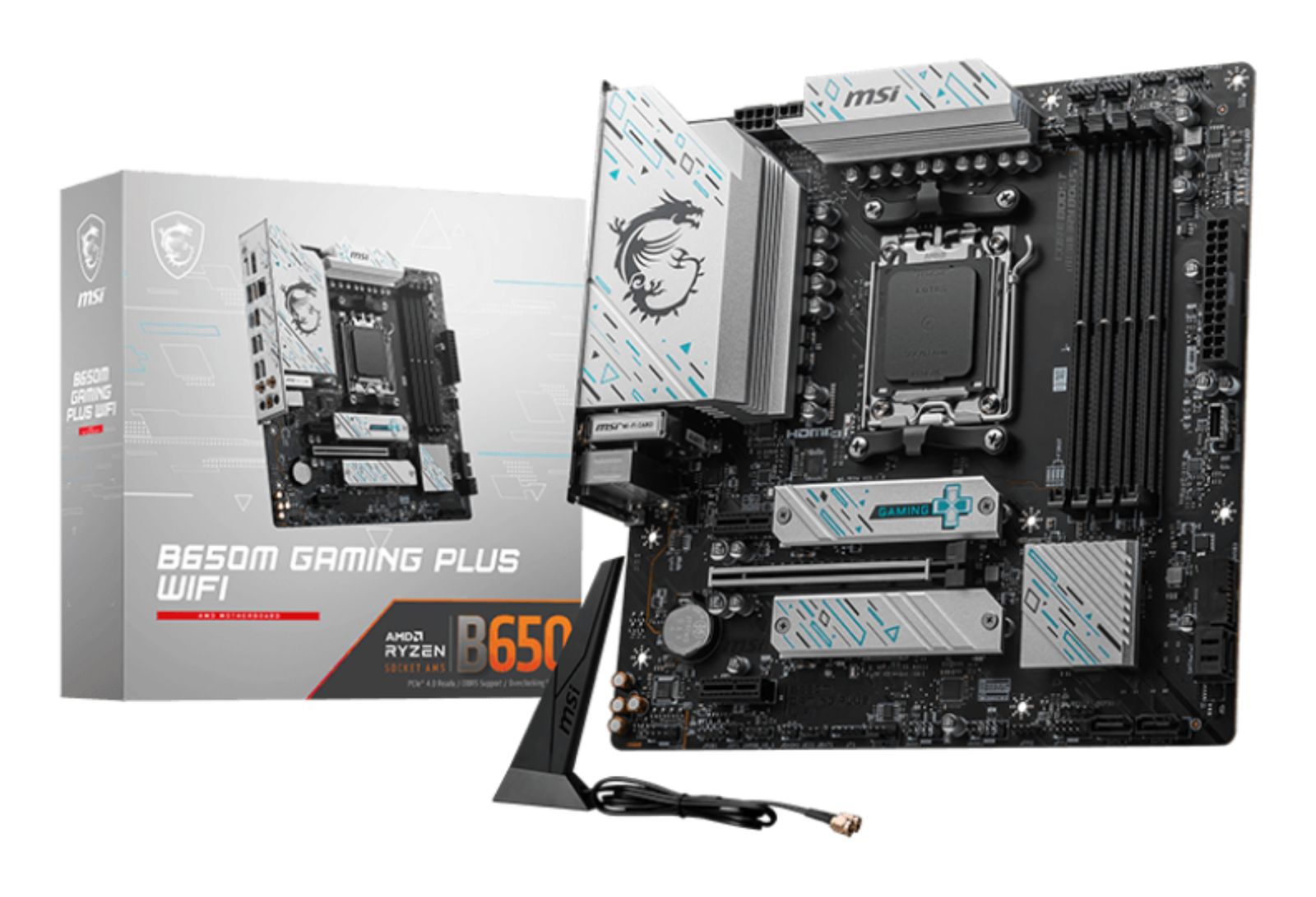 MSI B650M GAMING PLUS WIFI Motherboard AMD B650 Sockel AM5 micro ATX