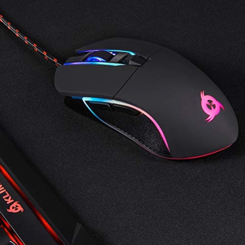 KLIM AIM Chroma Optischer 7.000 DPI Wired RGB-Beleuchtung Gaming Maus Beidhändig