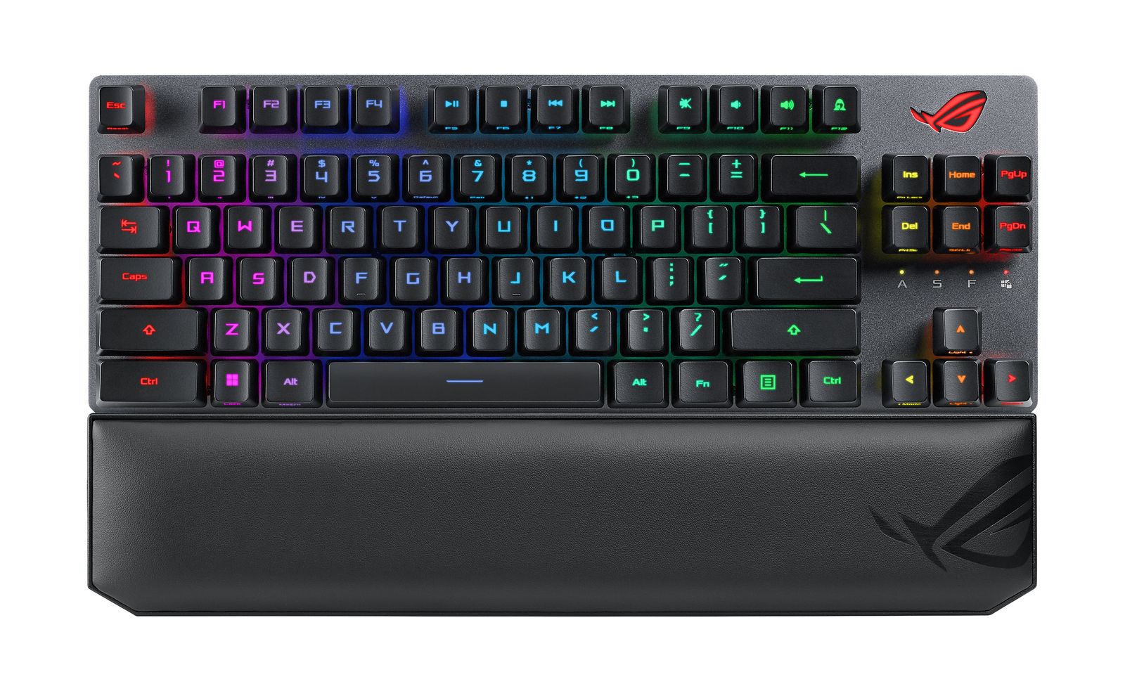 ASUS ROG Strix Scope RX TKL Wireless Deluxe Gaming Tastatur TKL 80% Kabellos 2,4 GHz + Bluetooth 5.2 + RF USB RGB AZERTY FRA Layout Schwarz Akku