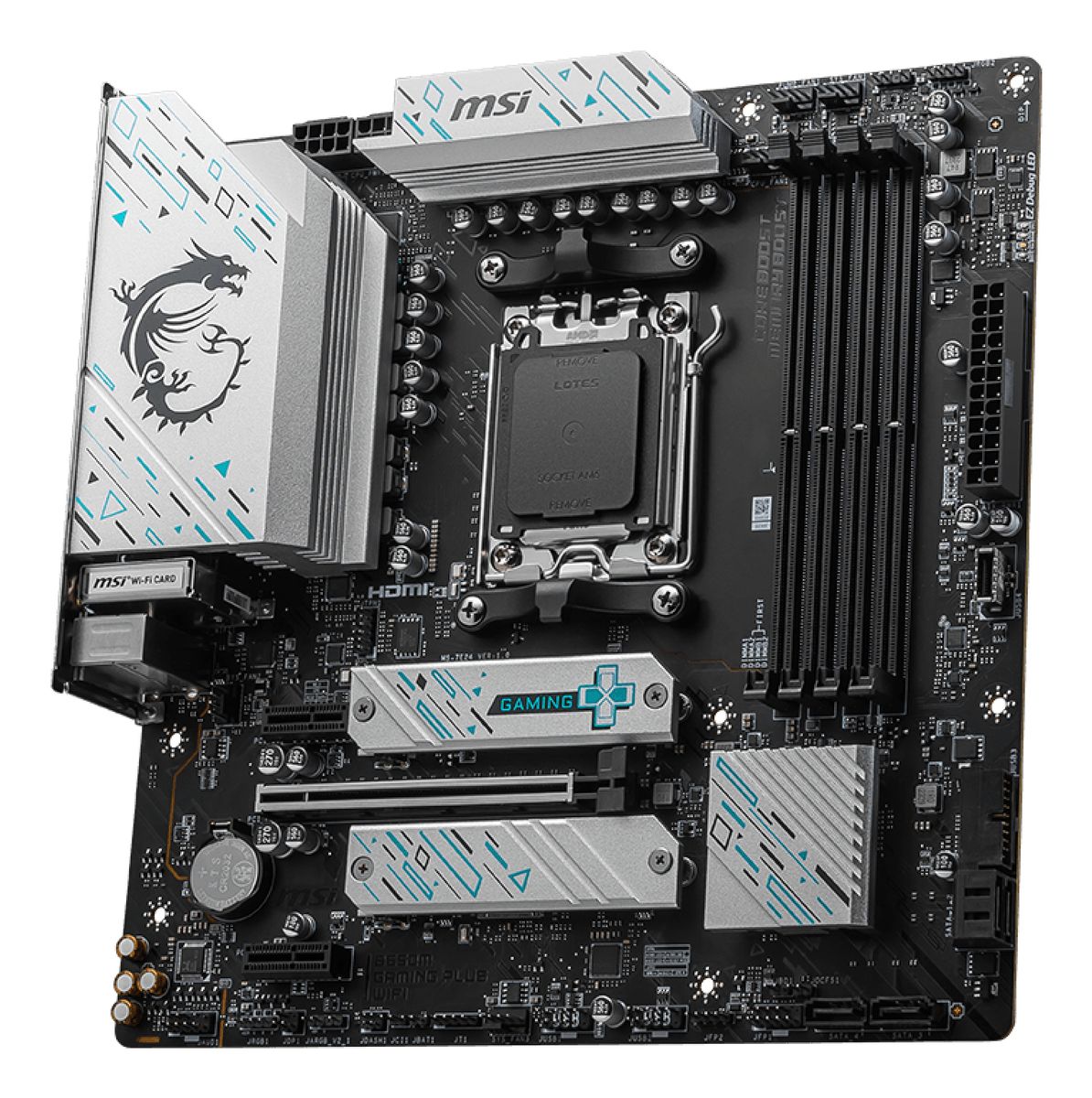 MSI B650M GAMING PLUS WIFI Motherboard AMD B650 Sockel AM5 micro ATX