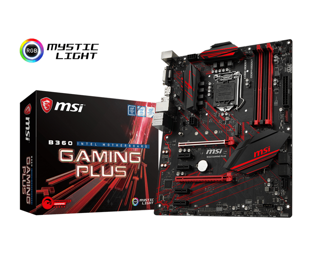 MSI B360 GAMING PLUS Intel® B360 LGA 1151 (Socket H4) ATX