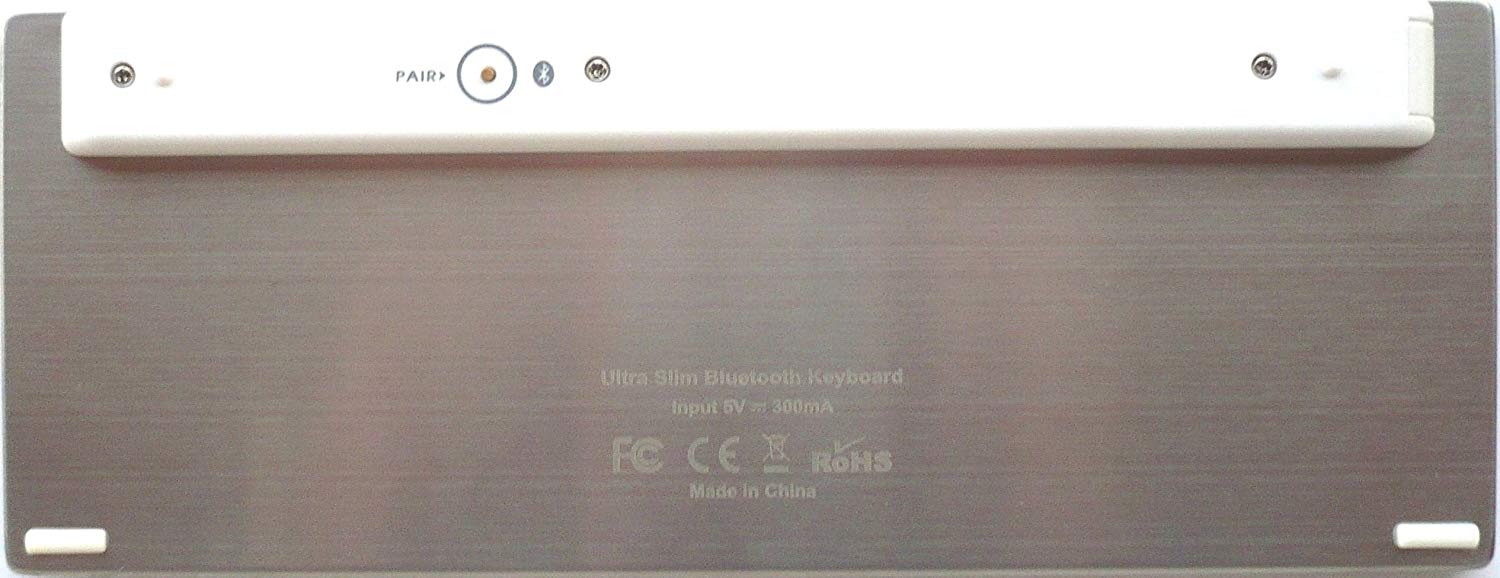 rii Mini i9 Bluetooth ultra slim mini keyboard for Smartphone Tablet PC Mini PC Smart TV Computer White (FRA Layout - AZERTY)