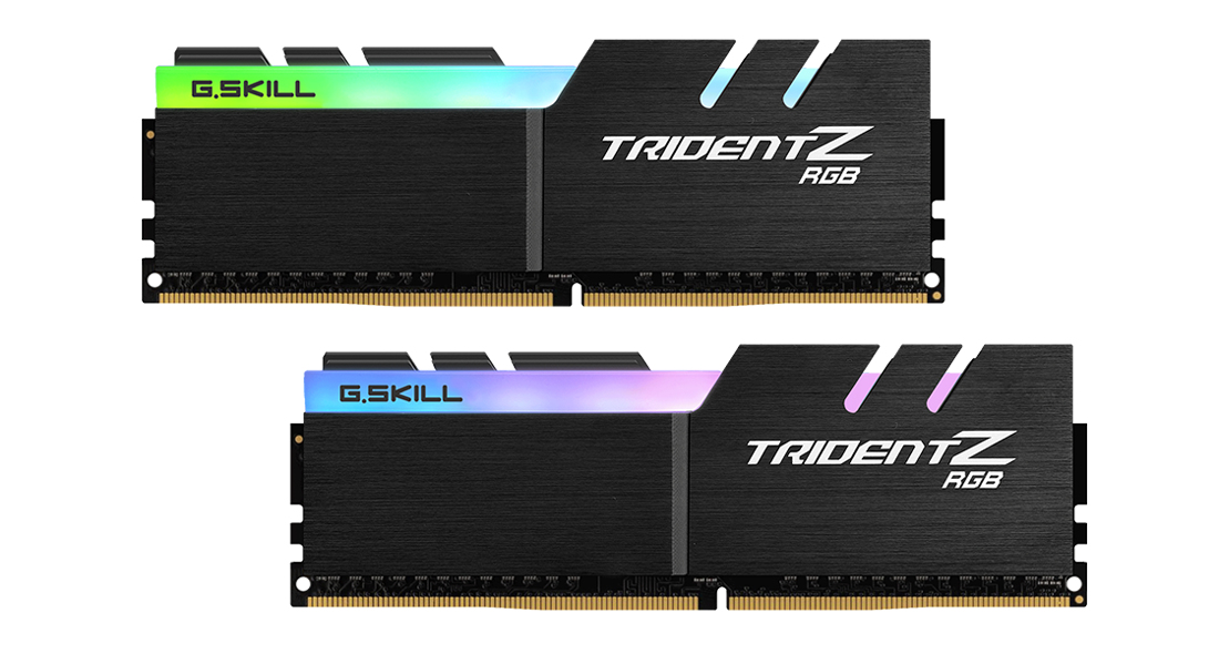 G.Skill Trident Z RGB F4-3600C18D-32GTZR Arbeitsspeicher 32 GB (2x16) DDR4 3600 MHz CL18, RGB, 288-pin DIMM, 1.35 V, XMP 2.0