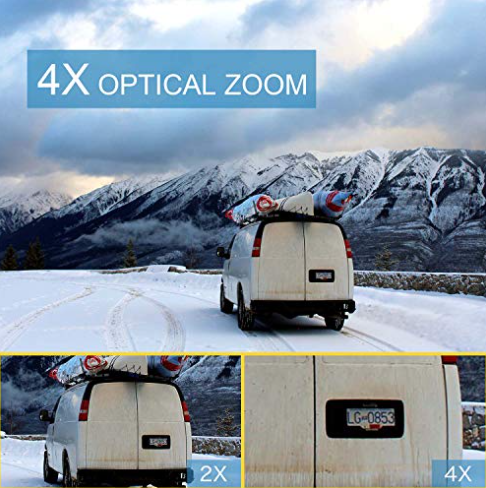 GENBOLT GB-202H Outdoor PTZ IP-Kamera, 5x optischer Zoom, 1080p Full HD, Autofokus, Nachtsicht 50 m, IP66, PoE & DC, 2-Wege-Audio, 32 GB TF-Karte integriert