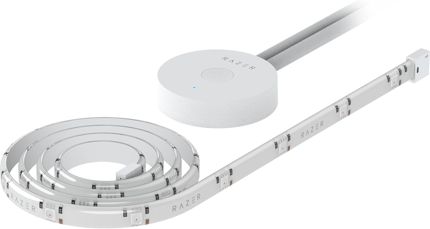 Razer Aether Smart-Leuchtstreifen - LED-Streifen für Smart Homes (Flexibles Design, Powered by Chroma RGB, Kompatibel zu Matter, Unterstützt Smart Home App) Aether Smart Light Strip