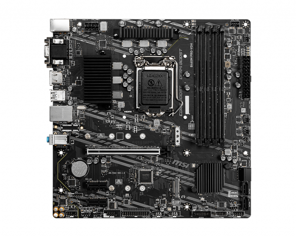 MSI B460M Pro-VDH Motherboard Intel B460 LGA 1200 micro ATX