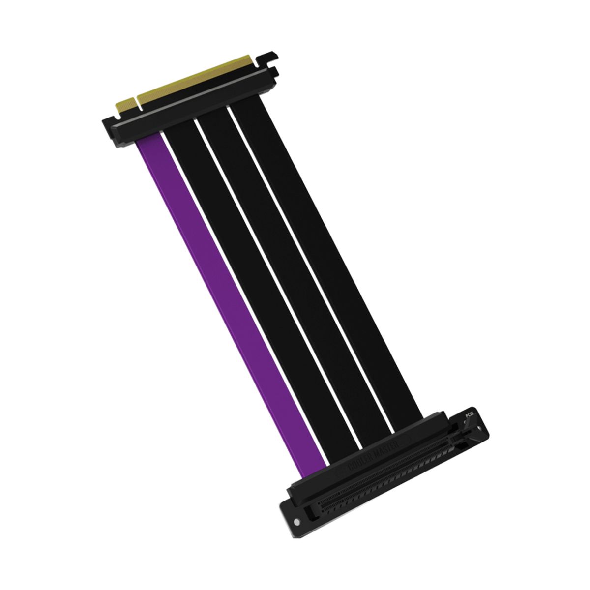 Cooler Master MCA-U000C-KPCI40-200 PCIe 4.0 x16 Riser-Kabel, 0,2 m, PCIe x16 Stecker (m/w), Schwarz/Violett