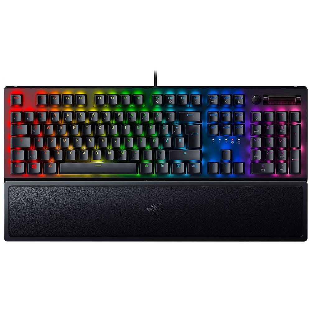 Razer BlackWidow V3 Gaming Keyboard Green Switches Chroma RGB CHE Layout - QWERTZ