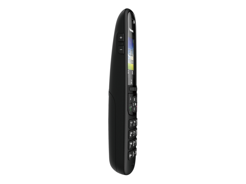 Panasonic Schnurloses Telefon Duo DECT Schwarz mit Anrufbeantworter
