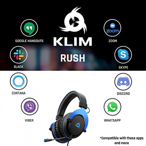 KLIM Rush 3.5mm Wired Over-Ear Gaming Headset für Consolen & PCs & Handys