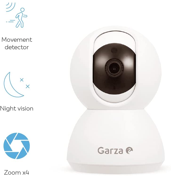 Garza Smarthome Wi-Fi 360 IP Camera 720P HD works with Alexa Google Chromecast