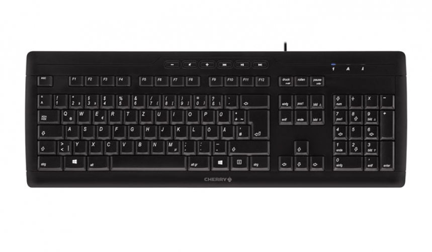 CHERRY STREAM 3.0 Keyboard USB QWERTY UK English Black - (GBR Layout - QWERTY)