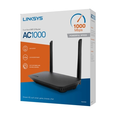 Linksys E5350 WLAN-Router Schnelles Ethernet Dual-Band (2,4 GHz/5 GHz) Schwarz