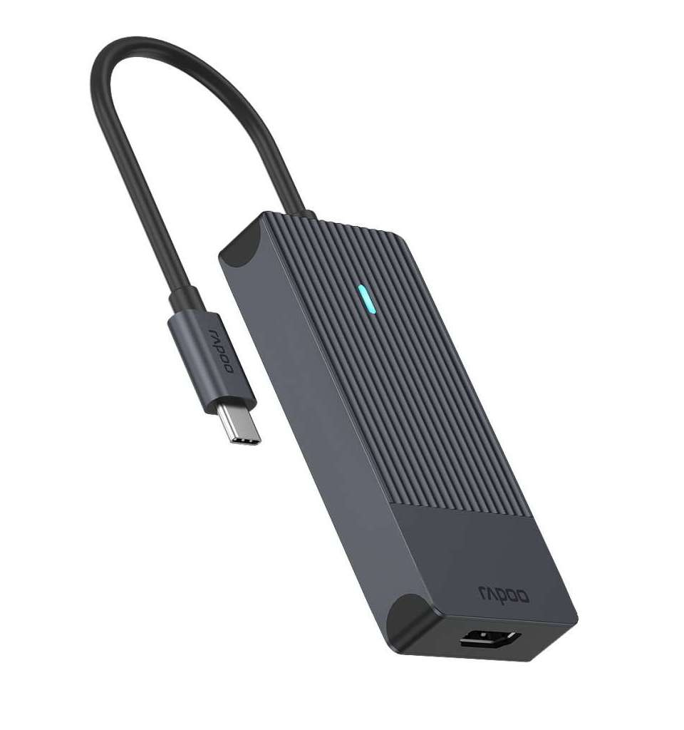 Rapoo UCM-2001 4-in-1 USB-C Multiport Adapter 100W Power Delivery HDMI USB-C USB-A 3.0 v1.0