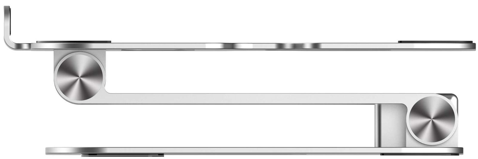 Rapoo UCS-5001 Laptop-Ständer mit magnetisch Abnehmbarer Dockingstation (1x HDMI, 1x LAN/Ethernet, 2X USB-A, 1x USB-C) USB-C Hub im Aluminium Design PC & Mac - Silber