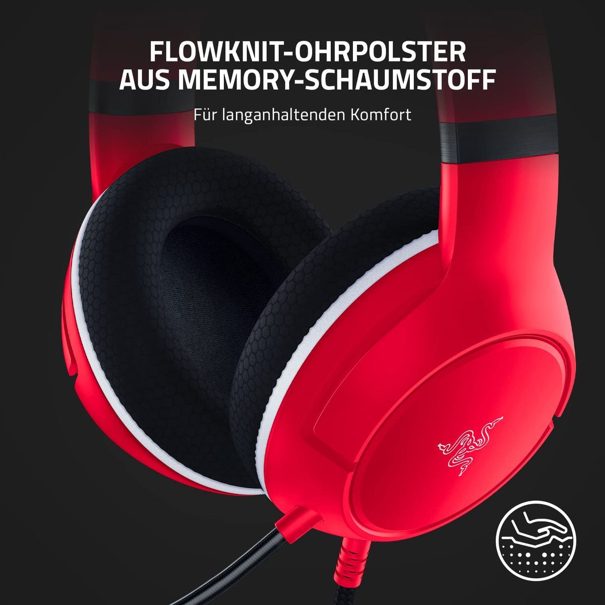 Razer Kaira X for Xbox 2021 Gaming Headset Stereo 3.5mm Multi-Plattform Pulse Red