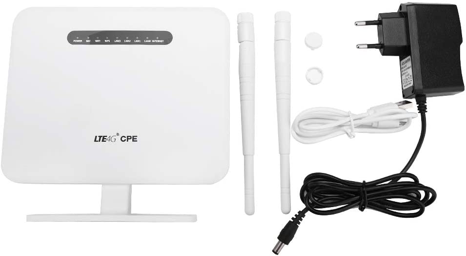 LTE CPE Wi-Fi Router 300Mbps 1 WAN Port 3 LAN Ports SIM Card Support 4G+ LTE