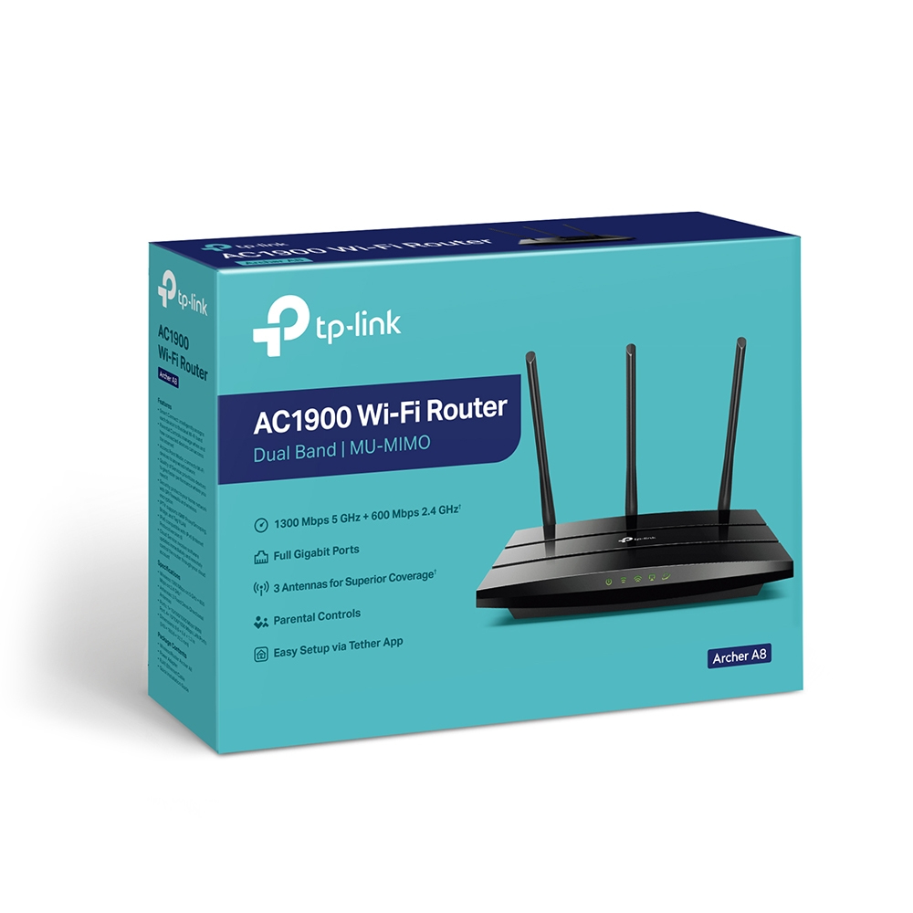 TP-Link Archer A8 AC1900 Wireless MU-MIMO WiFi Router V2