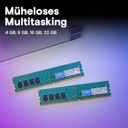 Crucial CT2K32G4DFD832A Arbeitsspeicher 64 GB (2 x 32 GB) DDR4 3200 MHz CL22 288-pin DIMM 1,2 V Unbuffered