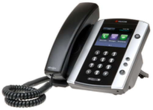 Polycom VVX 500 IP-Telefon Schwarz, Silber Kabelgebundenes Mobilteil LCD 12 Zeilen