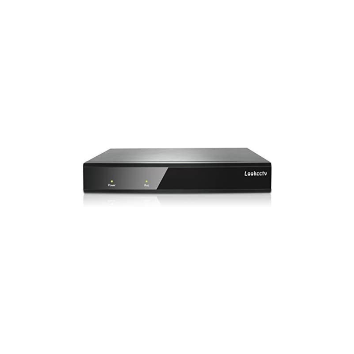 Lookcctv 4K 8 canales POE NVR (1080p/3MP/4MP/5MP/6MP/8MP/4K) Grabadora de vídeo en red compatible con P2P Cloud Quick QR Código Escaneo fácil de visión remota, 4K Output, detección de movimiento alerta de correo electrónico