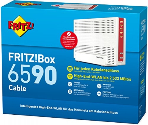 Avm FRITZ!Box 6590 Cable AC + N Wi-Fi Modem Router Annex B