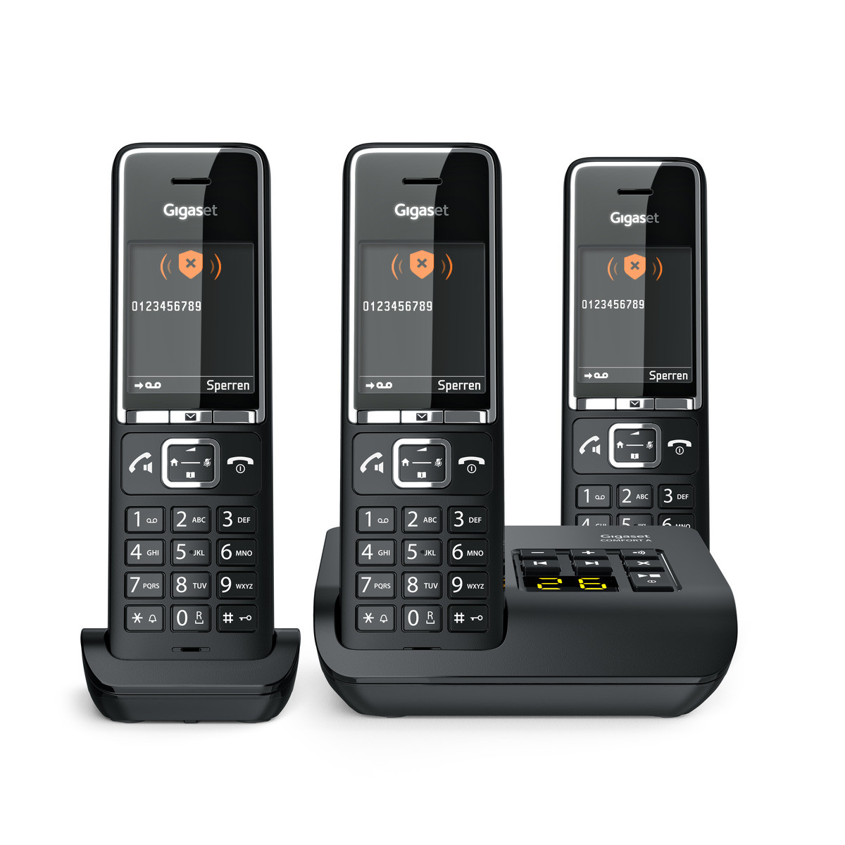 Gigaset COMFORT 550A Analoges Telefon Anrufer-Identifikation Schwarz