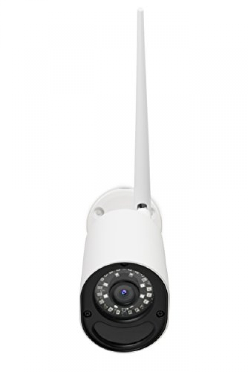 Motorola FOCUS 72 Outdoor | u00dcberwachungskamera mit Wandmontage | Zoom, Infrarot Nachtsicht Funktion und einen Bewegungsmelder, LAN, WLAN und App Unterstu00fctzung | Weiu00df - Plug-Type C (EU)