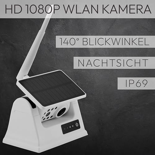 VSG 24 Touring WLAN Rückfahrkamera HD Akku 9600 mAh Magnetmontage Kabellos mit Monitor für Wohnmobil und LKW