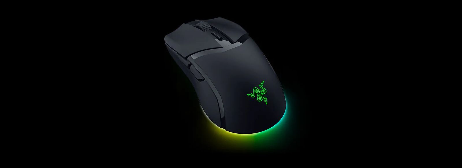 Razer Cobra HyperSpeed Gaming-Maus Rechts, Wireless (RF & Bluetooth) und kabelgebunden, USB-C Aufladbar, 26000 DPI, RGB, Schwarz