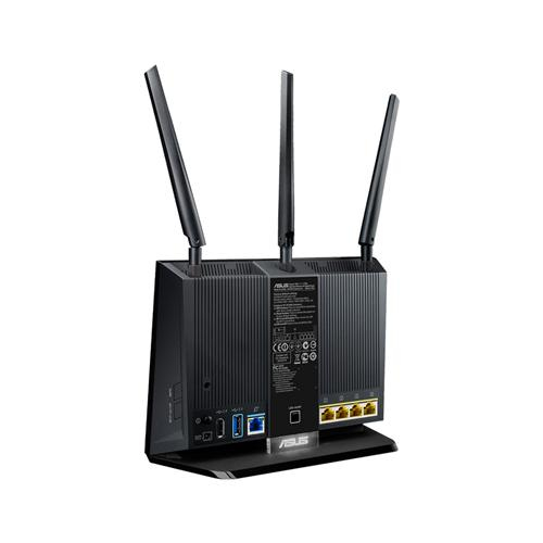 Asus RT-AC68U Router (Ai Mesh WLAN System, WiFi 5 AC1900, 4x Gigabit LAN, App Control, AiProtection, Multifunction USB 3.0) (Router up to 150 m²) WiFi-5 AC1900 DB-Mesh