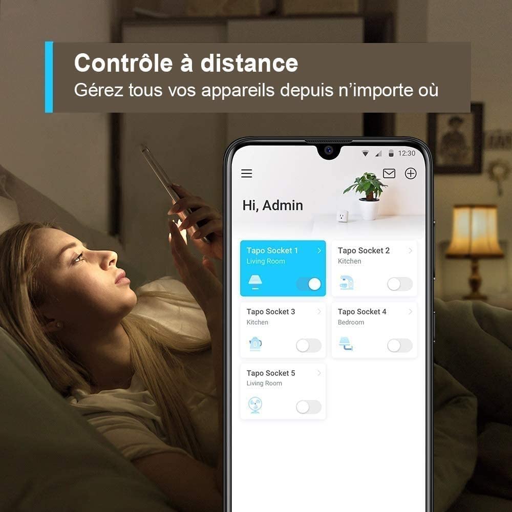 TP-Link Tapo P100 Smart Plug 2990 W Haus Weiß