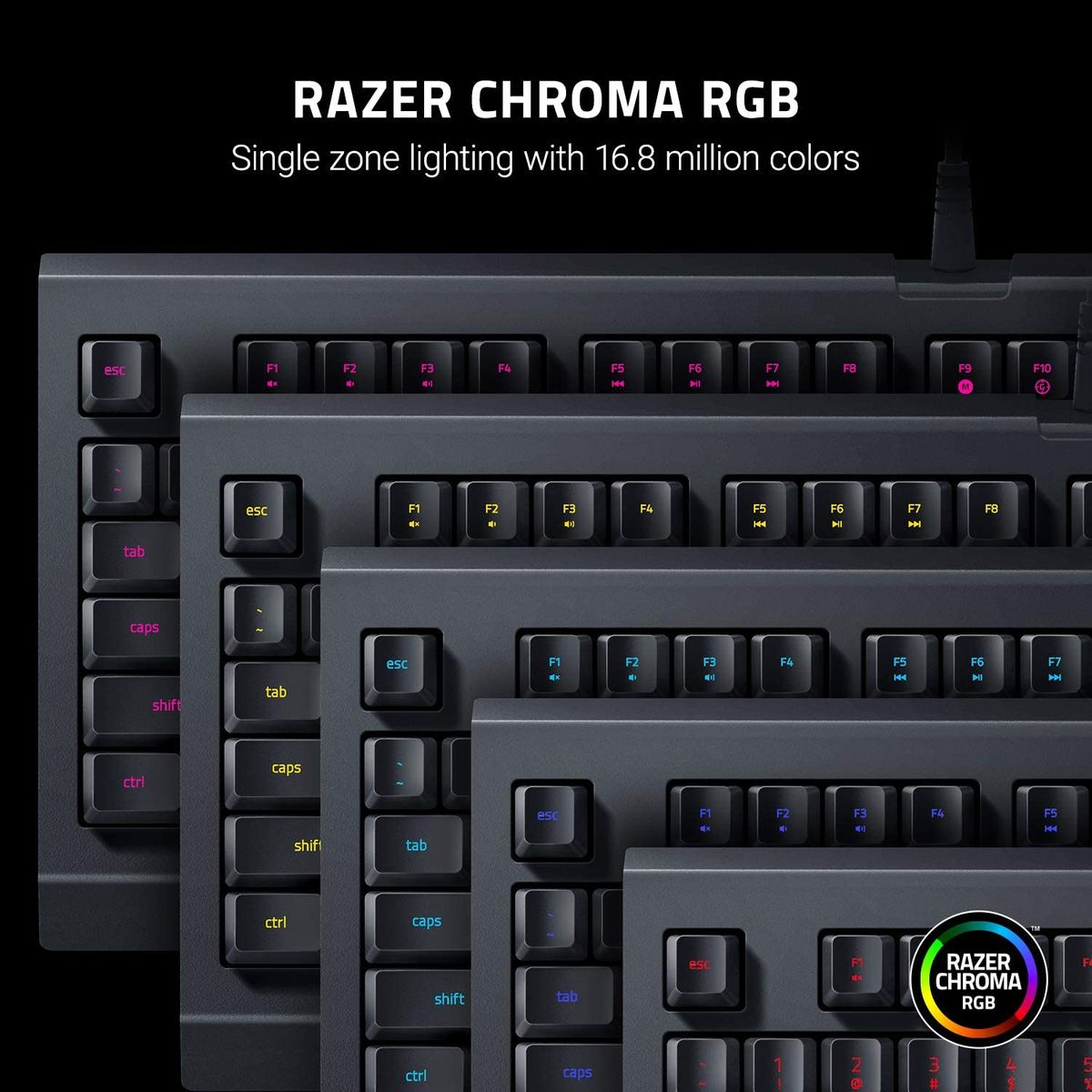 RAZER Cynosa Lite Gaming Tastatur Chroma mit Membrantasten (GBR Layout - QWERTY)