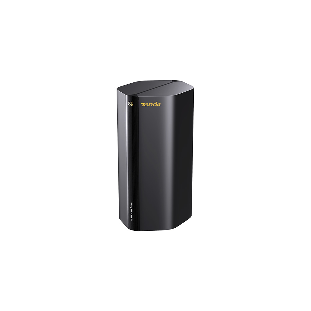 Tenda 5G03 5G NR LTE WLAN Router für Nano-SIM-Karte (AX1800 CAT19 2,4GHz: 574Mbit/s+5GHz: 1201Mbit/s, 4,67Gbps im Download) 2-Gigabit-Port, Plug & Play, Wi-Fi 6 Technologie, MU-MIMO, WPA3, Schwarz 5G|Wi-Fi 6|AX1800 CAT19/R15