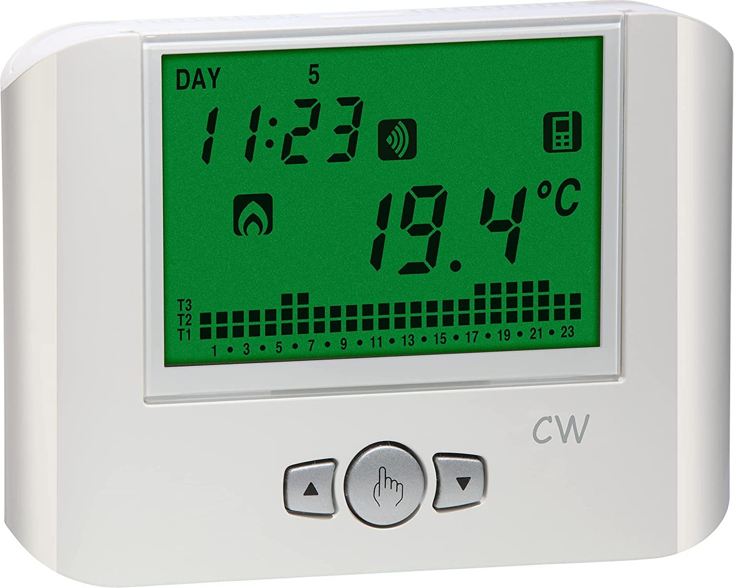 VEMER VE787100 CW - WiFi Wandthermostat, Stromversorgung 230 V, Entfernungssteuerbar über APP, Weiß Einheitsgröße Weiß