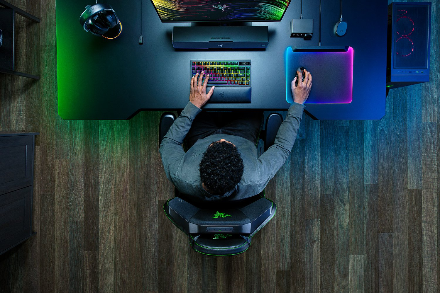 Razer RC81-04350101-R3M1 Lautsprecher 2‑Wege 2.0 Bluetooth USB-C Akku 14 h Verkabelt & kabellos Schwarz THX