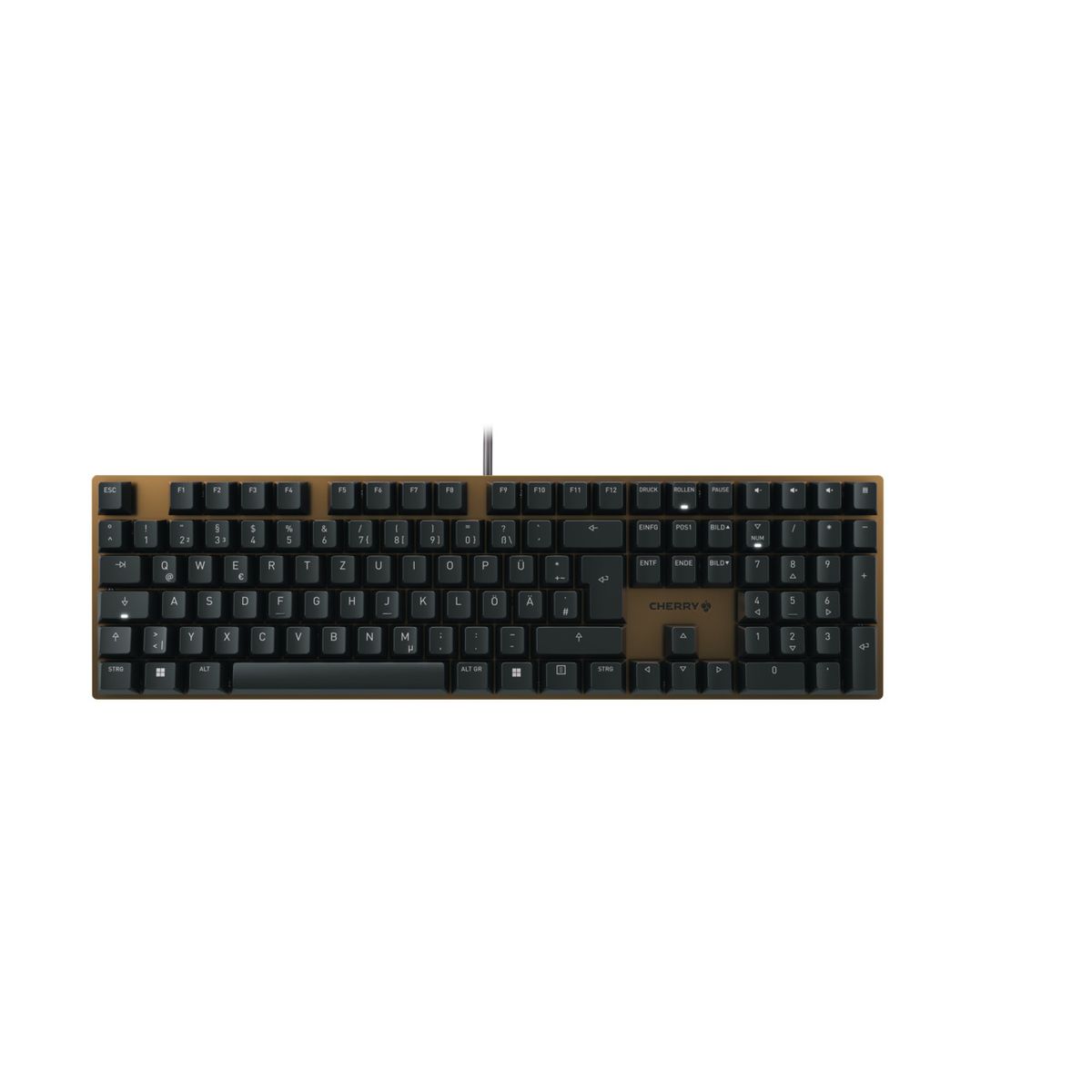 CHERRY KC 200 MX Tastatur Universal USB Schwarz, Bronze - (DEU Layout - QWERTZ)