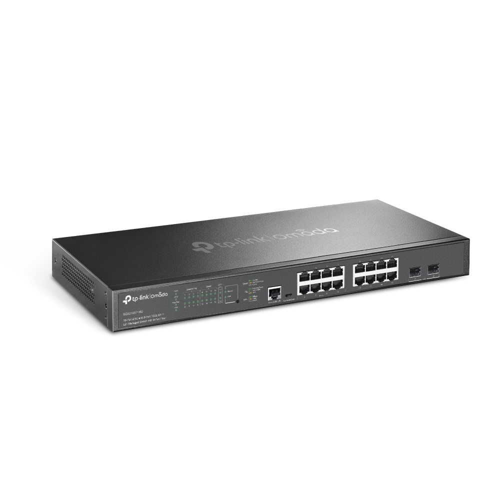 TP-Link Omada SG3218XP-M2 Netzwerk-Switch Managed L2+ 2.5G Ethernet (100/1000/2500) Power over Ethernet (PoE) 1U Schwarz