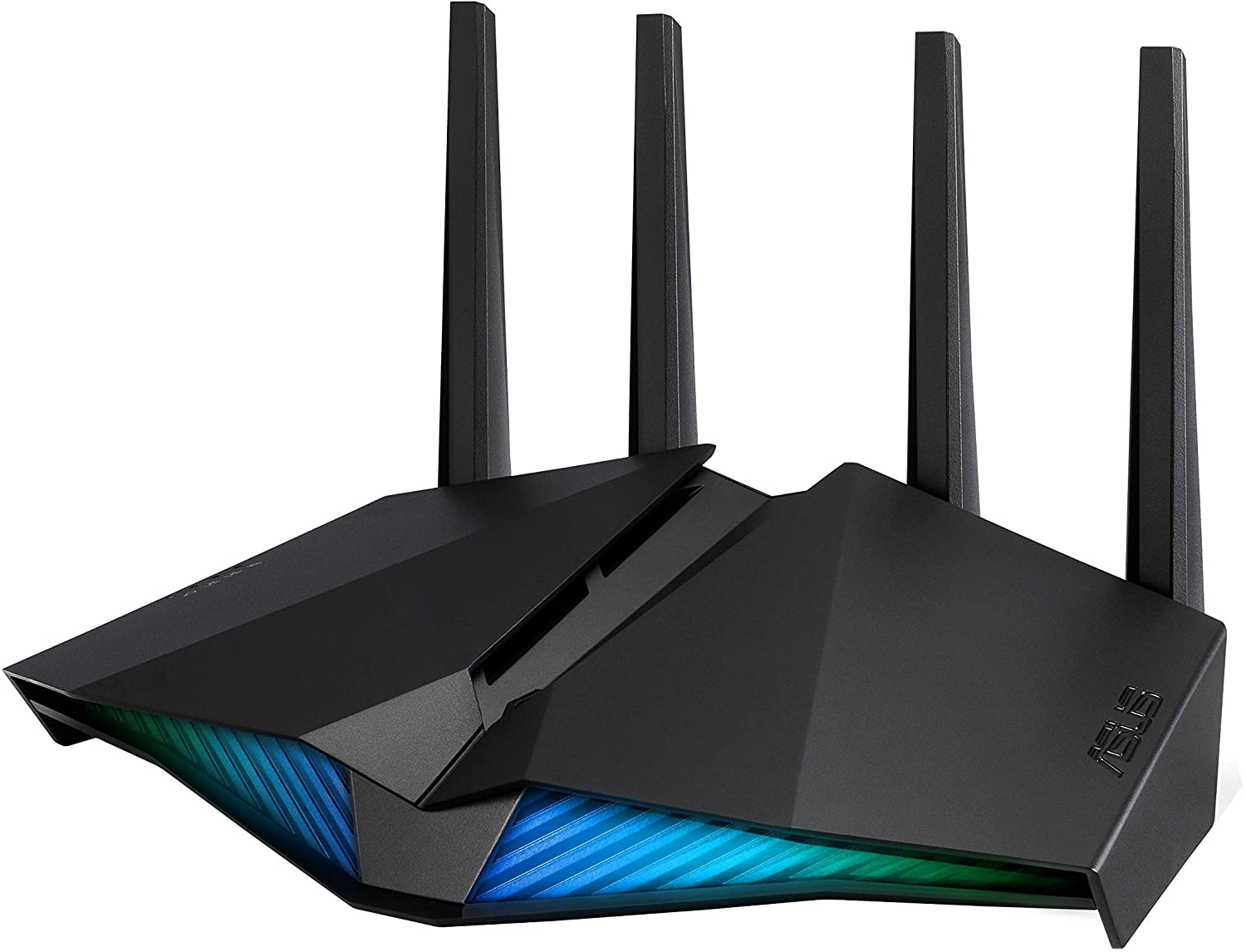 ASUS RT-AX82U 5400 Dual Band + Wi-Fi 6 Gaming Router, PS5 Compatible, up to 2000 sq ft & 30+ devices, Mobile Game Mode, ASUS AURA RGB