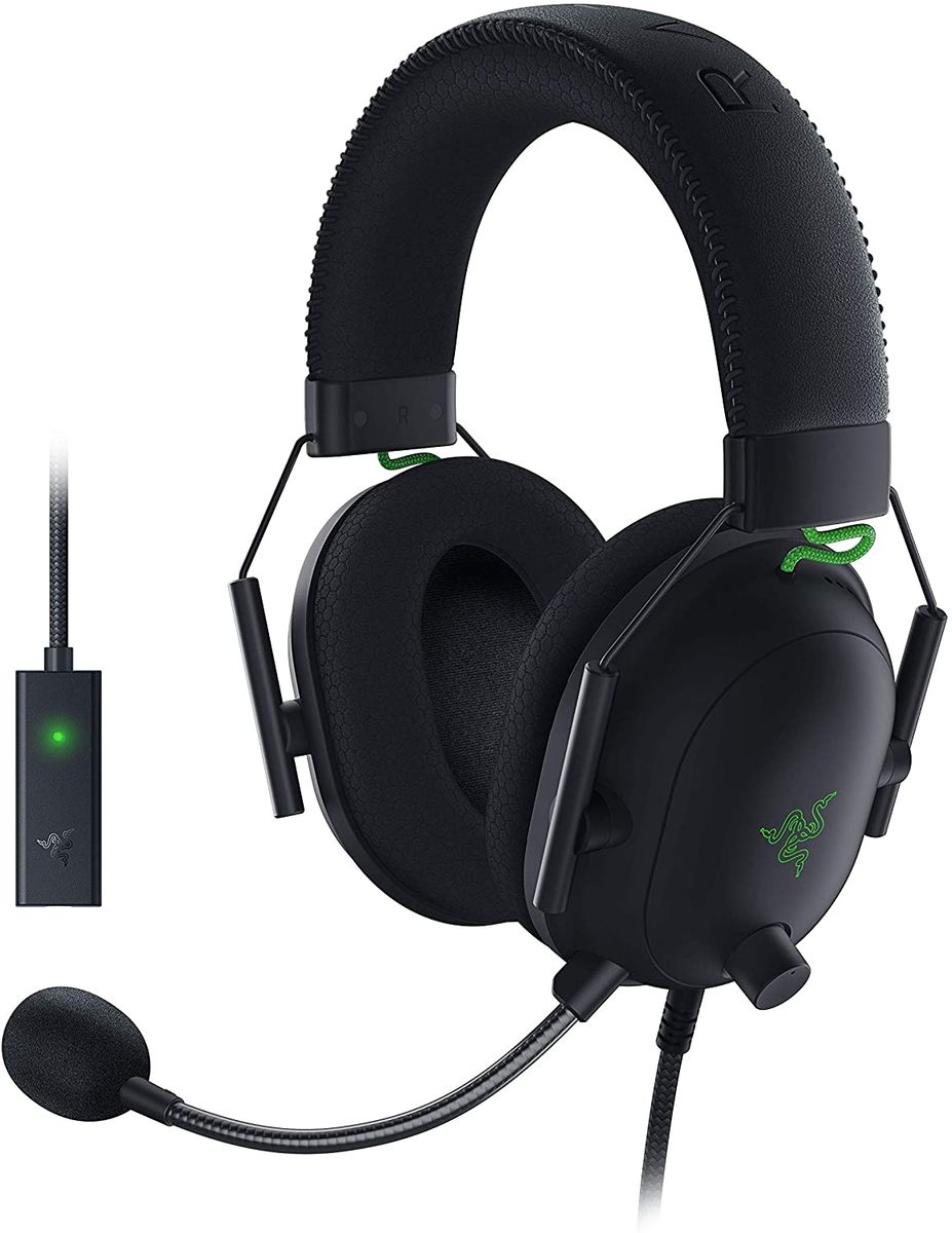 Razer BlackShark V2 Gaming Headset Virtual 7.1 Surround-Sound USB + 3.5mm Multi-Plattform Black