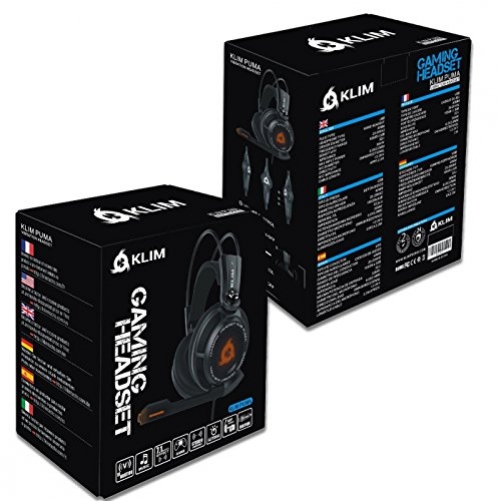 Klim Puma 7.1 Surround Sound USB Gaming Headset mit Vibration für PC PS4 PS5