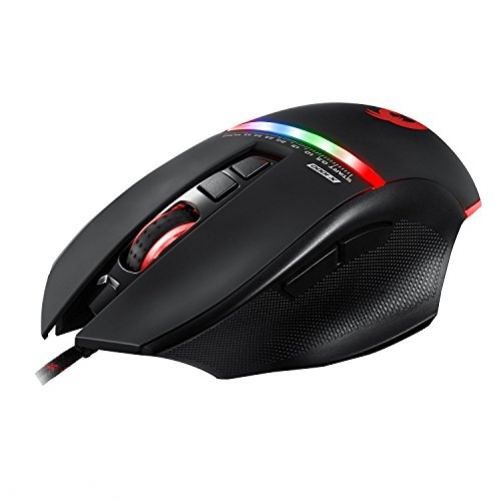 KLIM Skill Optische 4.000 DPI 2ms RGB Ergonomische Gaming Maus mit Daumenauflage