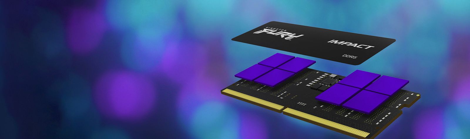 Kingston KF556S40IBK2-64 FURY Impact 64GB (2x32GB) DDR5 5600 MT/s SO-DIMM CL40 1.1 V Intel XMP 3.0 für Notebook