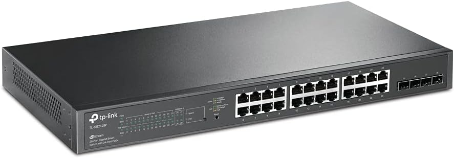 TP-Link Omada TL-SG2428P Managed L2/L2+ Gigabit Ethernet (10/100/1000) Power over Ethernet (PoE) 1U Schwarz