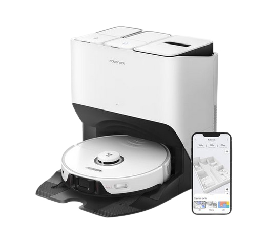 Roborock S8 Pro Ultra Saugroboter, 6000 Pa Saugleistung, Nasswischen, Selbstentleerung, Li-Ion 5200 mAh, 180 Min, LDS Navigation, WLAN, Weiß