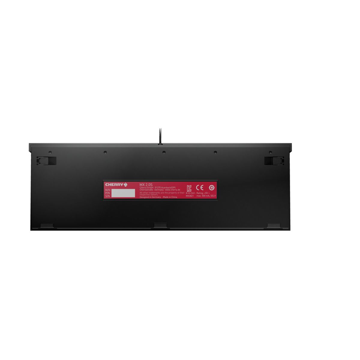 CHERRY MX 2.0S RGB Tastatur Gaming USB Schwarz - (DEU Layout - QWERTZ)