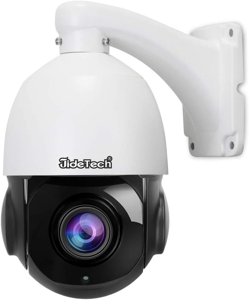 Gentlen 5MP PTZ POE IP Camera Outdoor, 20X Optical Zoom Security Camera with SD Card Slot, IR Night Vision and Motion Detection, IP66 Waterproof, P2-20X-5MPF 5MP 20X Zoom