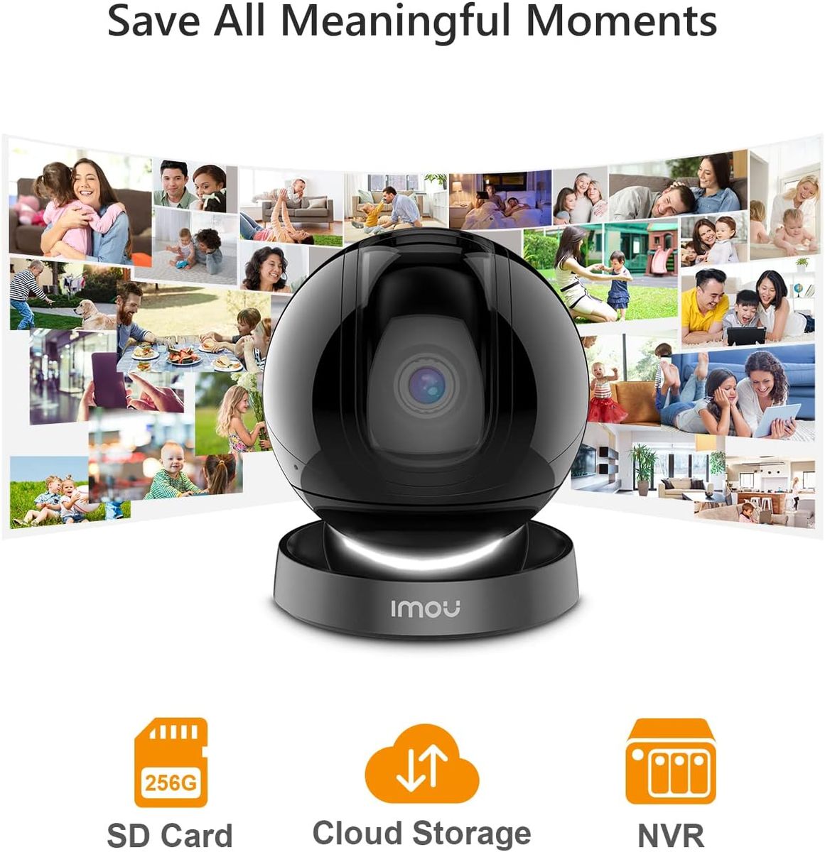 Imou WLAN IP Kamera Überwachungskamera 360°, Bewegungsverfolgung & Personenerkennung, Geräuscherkennung, Nachtsicht 10m, Alexa kompatibel, 4MP-Auflösung, 2-Wege-Audio, Datenschutzmodus, 2,4GHZ