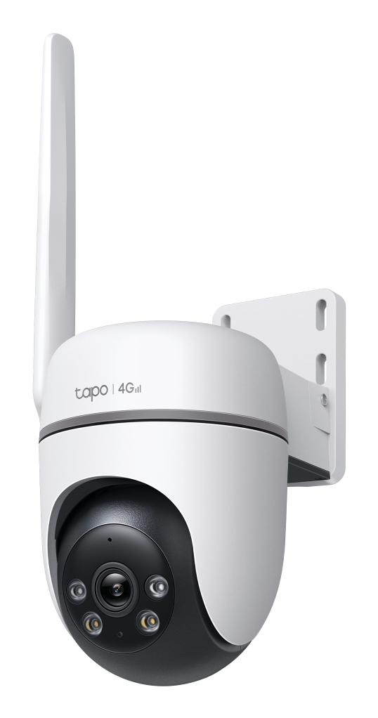 TP-Link TC40GW(EU) V1.0 Außen-Turret IP-Sicherheitskamera, Full HD 1080p, PoE & WLAN, 4G, IR-Nachtsicht 30 m, 2-Wege-Audio, MicroSD, IP66, Weiß